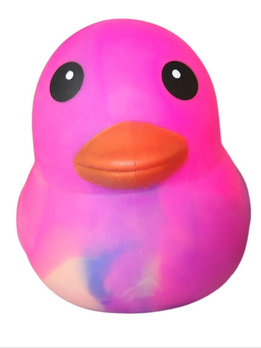NWT Sunny Days Jumbo Squishy Duck Pink/Multicolor Stress Relief FUN Squeeze